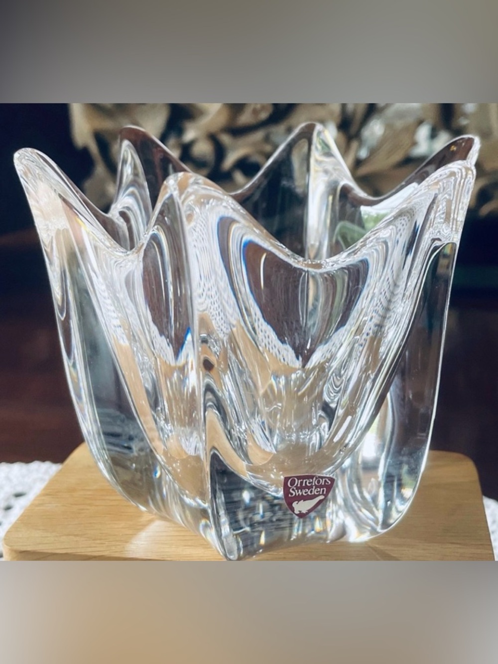 “ORREFORS” SWEDEN 🇸🇪 CRYSTAL BOWL